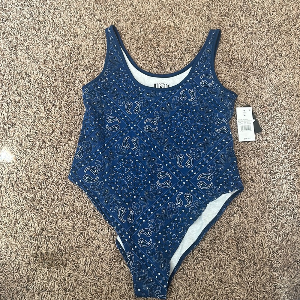 Bandana print body suit